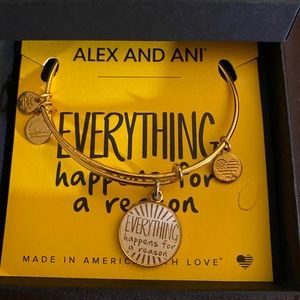 Alex and Ani shiny gold bracelet
